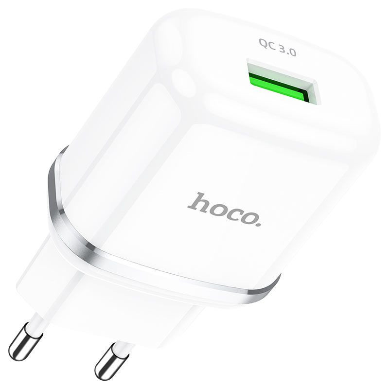 Punjač USB-A 18W HOCO N3 bijeli