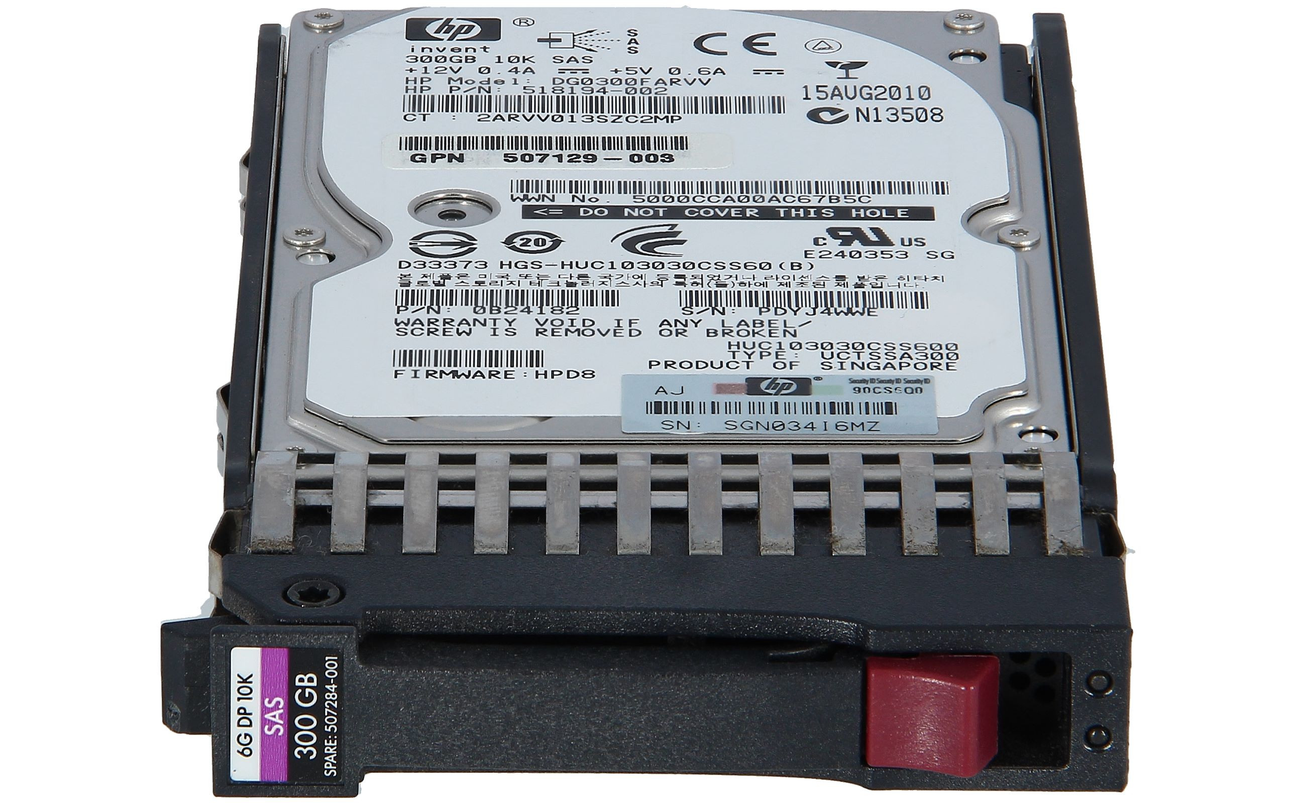HDD 300GB HP SAS SFF DP