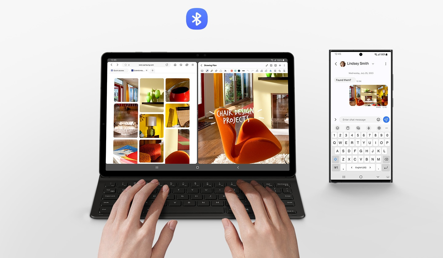 Futrola za tablet TAB S9 FE/S10 sa tasturom SAMSUNG EF-DX720UBEGWW