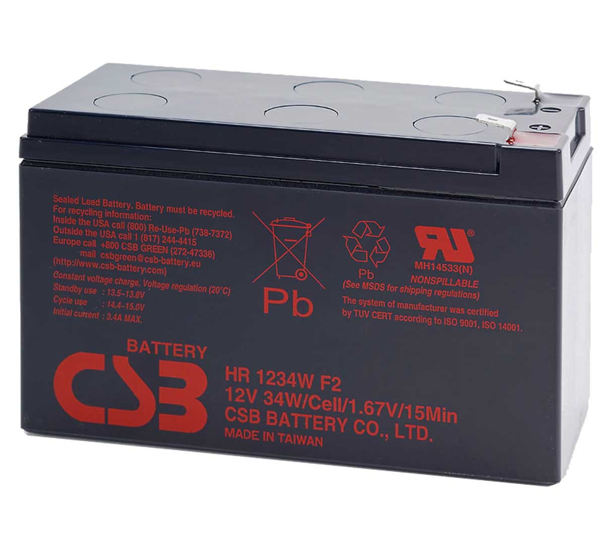 Akumulatorska olovna baterija 12V 9Ah CSB