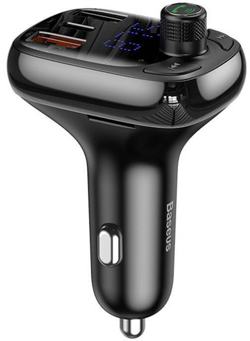 Bluetooth FM transmiter 2XUSB-A USB-C Micro SD BASEUS