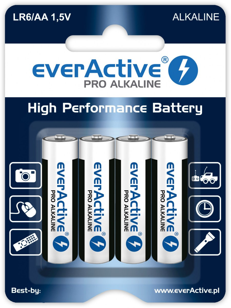 Baterija AA EVERACTIVE SET 4/1