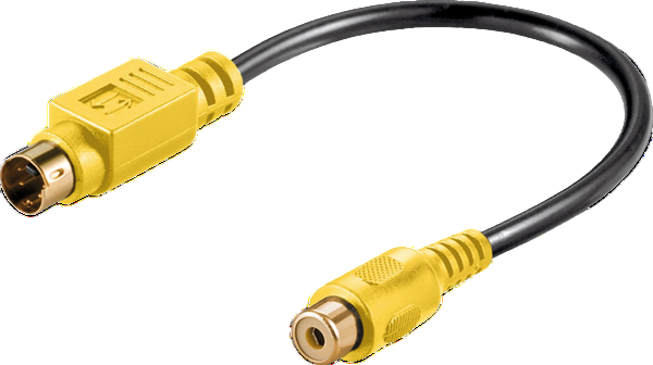 RCA kabal Mini DIN 4pin na RCA 0.2m