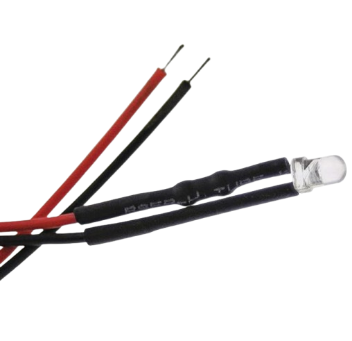 LED dioda sa kablom žuta 3mm