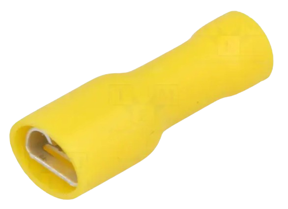 Spojnica za kabal krimp 4-6mm sa izolacijom žuta
