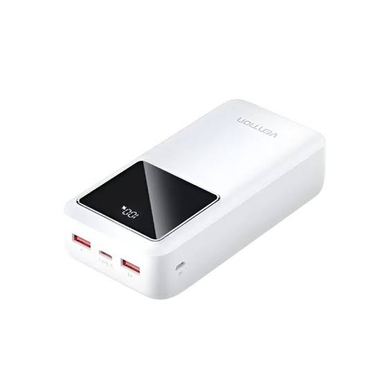 Snažni prijenosni punjač powerbank sa displejom 22.5W 30000mAh VENTION bijeli - slika 5