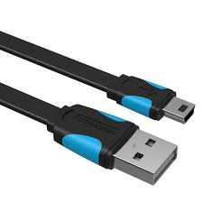 Kabal USB-A na Mini USB B 15W VENTION 1.5m crni