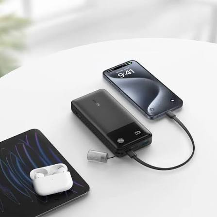 Prijenosni punjač powerbank sa displejom VENTION 30W 20000mAh ANKER crni - slika 3