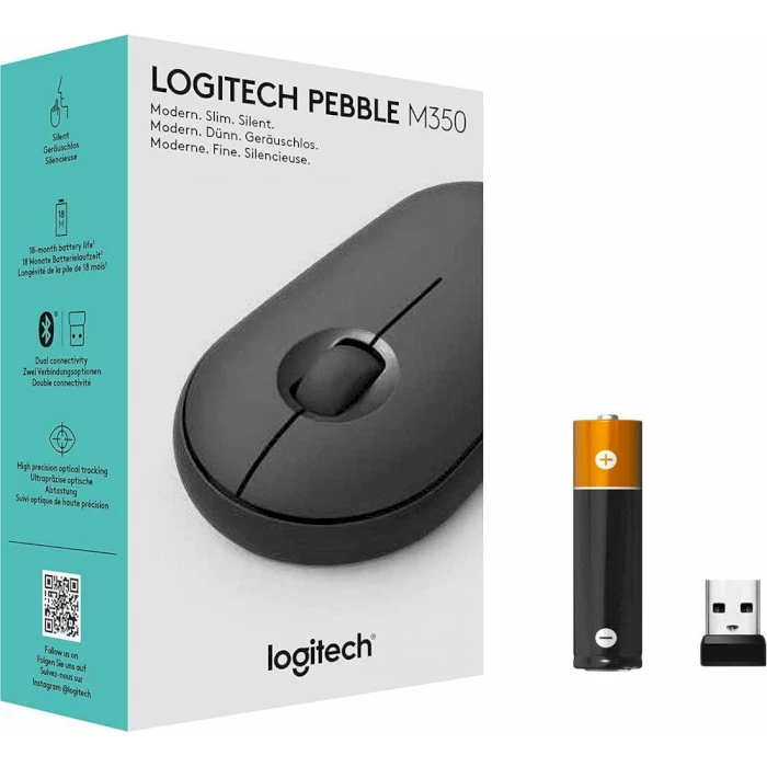 Bežični miš LOGITECH M350 Pebble