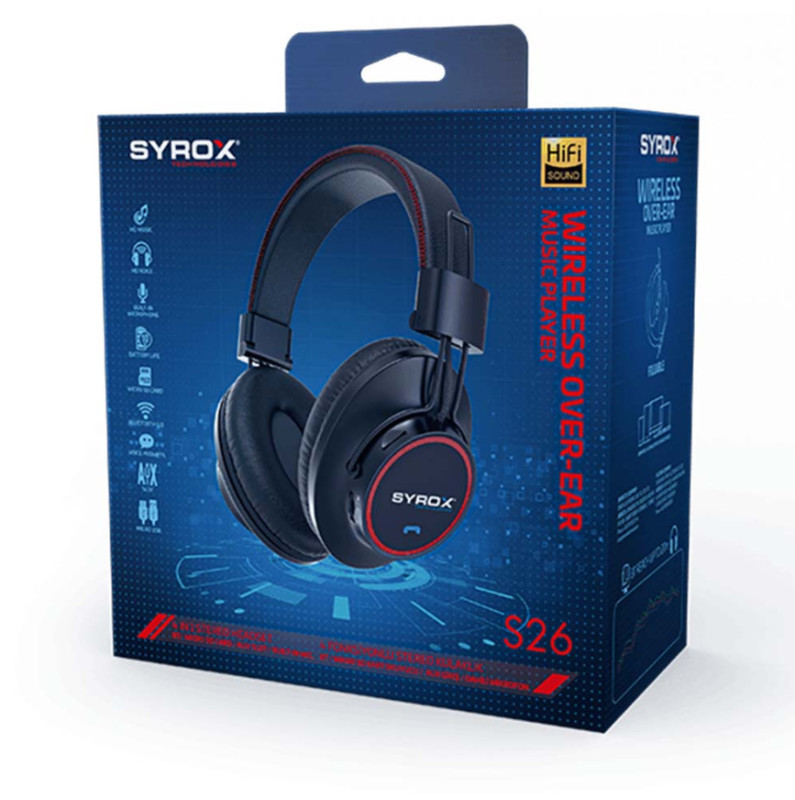 Bežične bluetooth slušalice sa mikrofonom SYROX