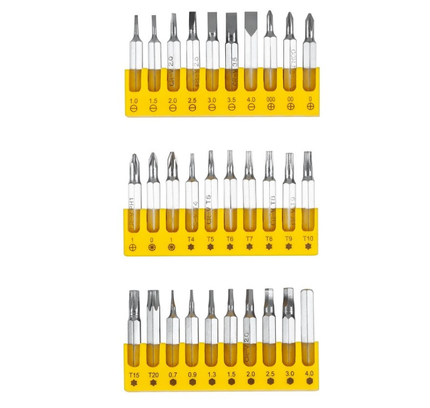 Set preciznih odvijača 32 nastavaka RB-1102