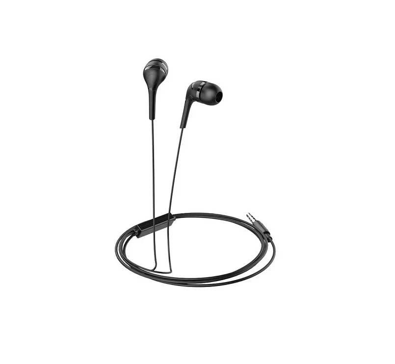 Slušalice sa mikrofonom 3.5mm IN-EAR 1.2m HOCO M40 crne