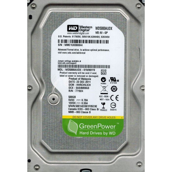 HDD 500GB WD PULL
