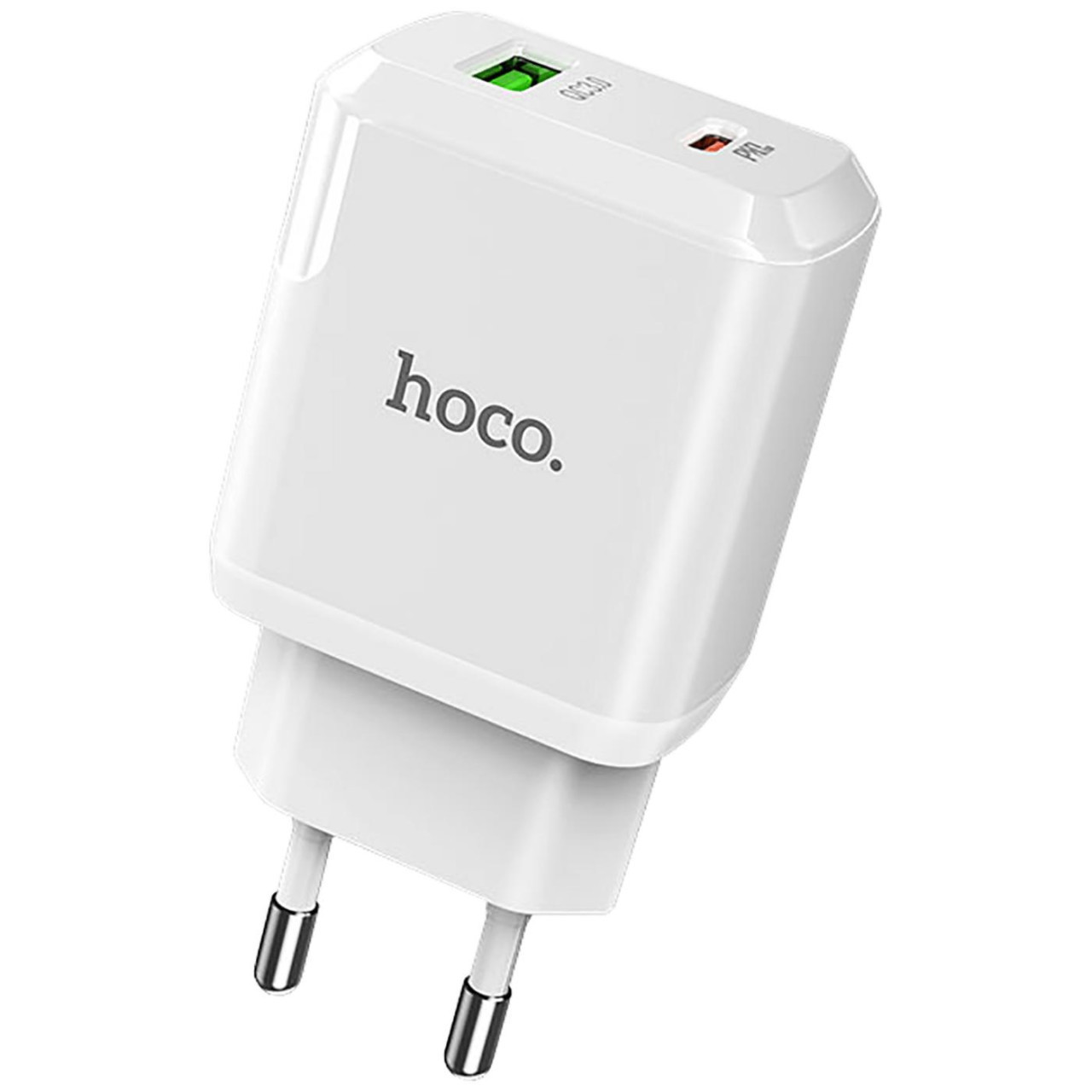 Punjač HOCO tip USB-A, USB-C 18W