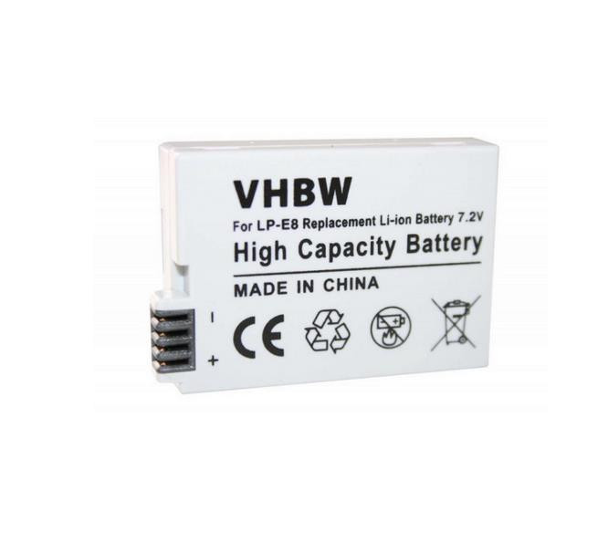 Baterija za fotoaparat Canon LP-E8 VHBW 7.2V 950mAh