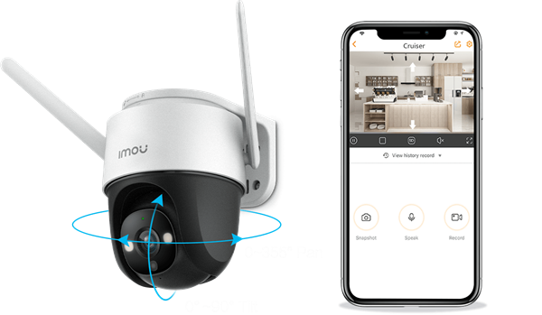 IP vanjska kamera  sa reflektorom i sirenom IMOU Cruiser IPC-S22FP