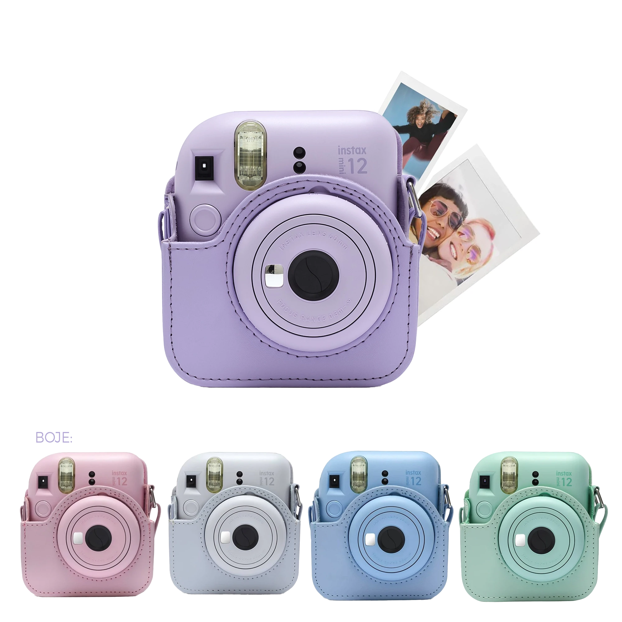 Fotoaparat Polaroid FUJIFILM INSTAX Mini 12  + film + futrola TRAVEL PACK