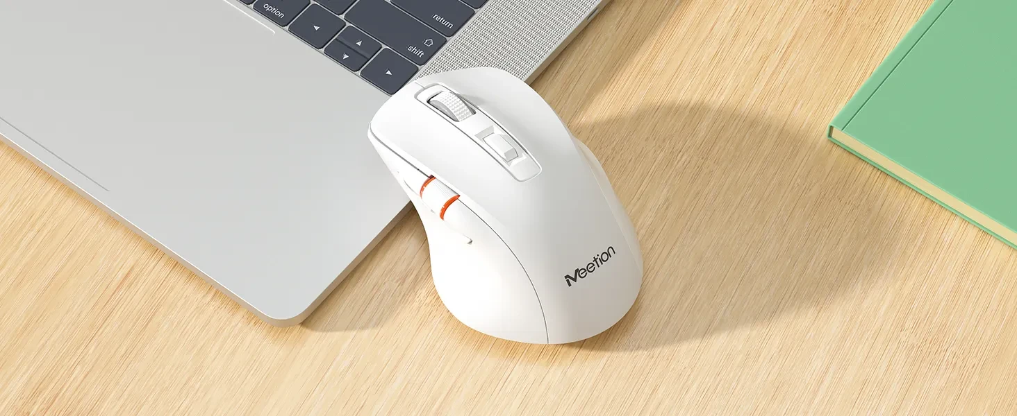 Ergonomski punjivi bežični bluetooth miš MEETION BTM032 bijeli