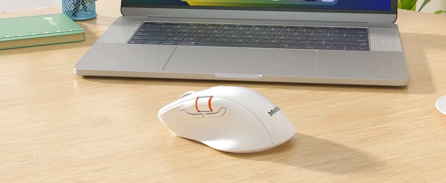 Ergonomski punjivi bežični bluetooth miš MEETION BTM032 bijeli