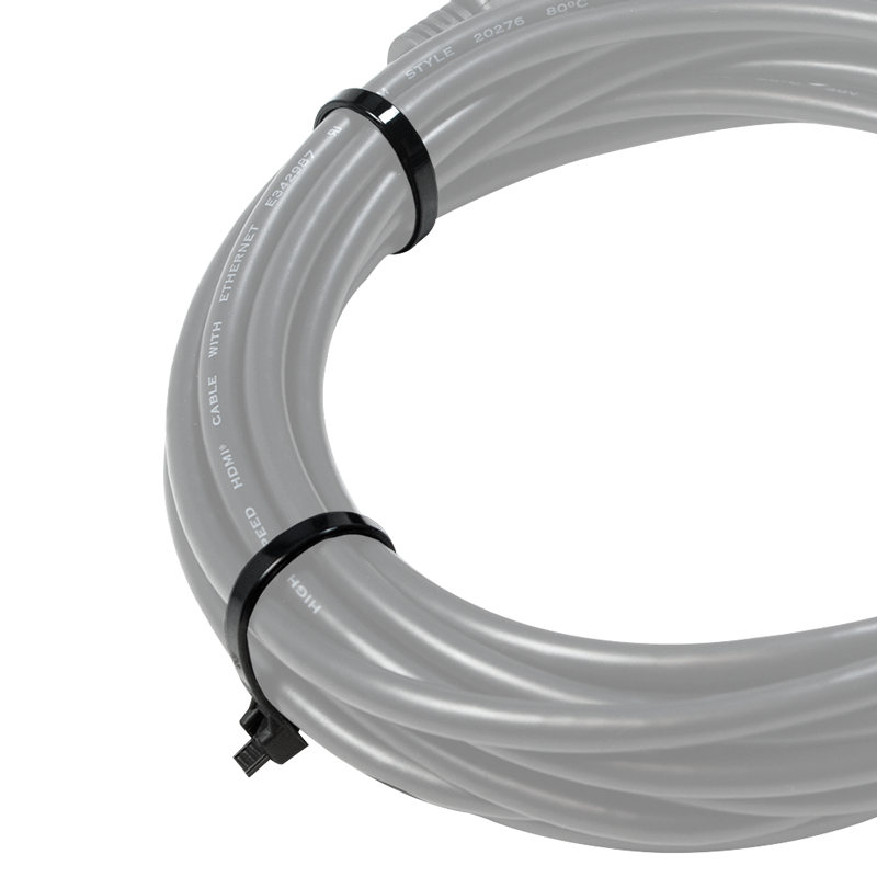 Vezice za kablove 100kom crne LOGILINK