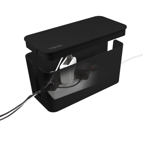 Zaštitna plastična kutija za produžne kablove LOGILINK crna