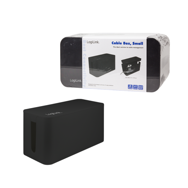 Zaštitna plastična kutija za produžne kablove LOGILINK crna
