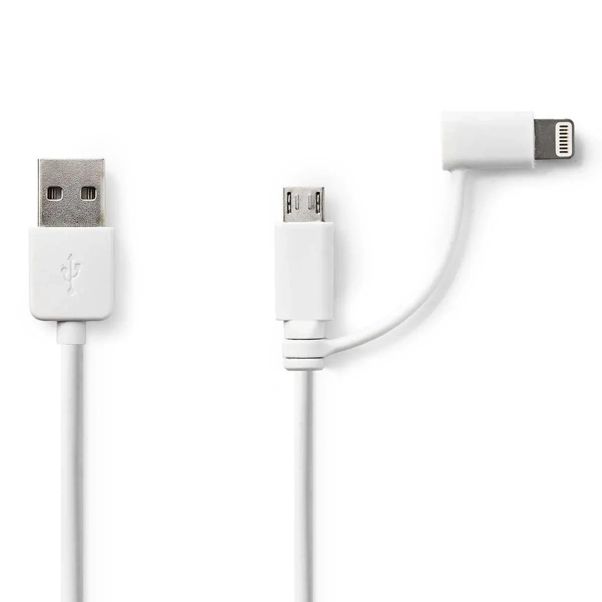 Kabal USB-A na Micro USB-Lightning NEDIS 1m