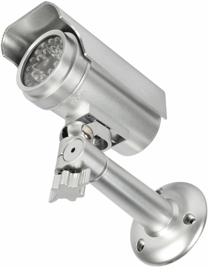 Lažna sigurnosna kamera vodootporna IP44 NEDIS SAS-DUMMY111S