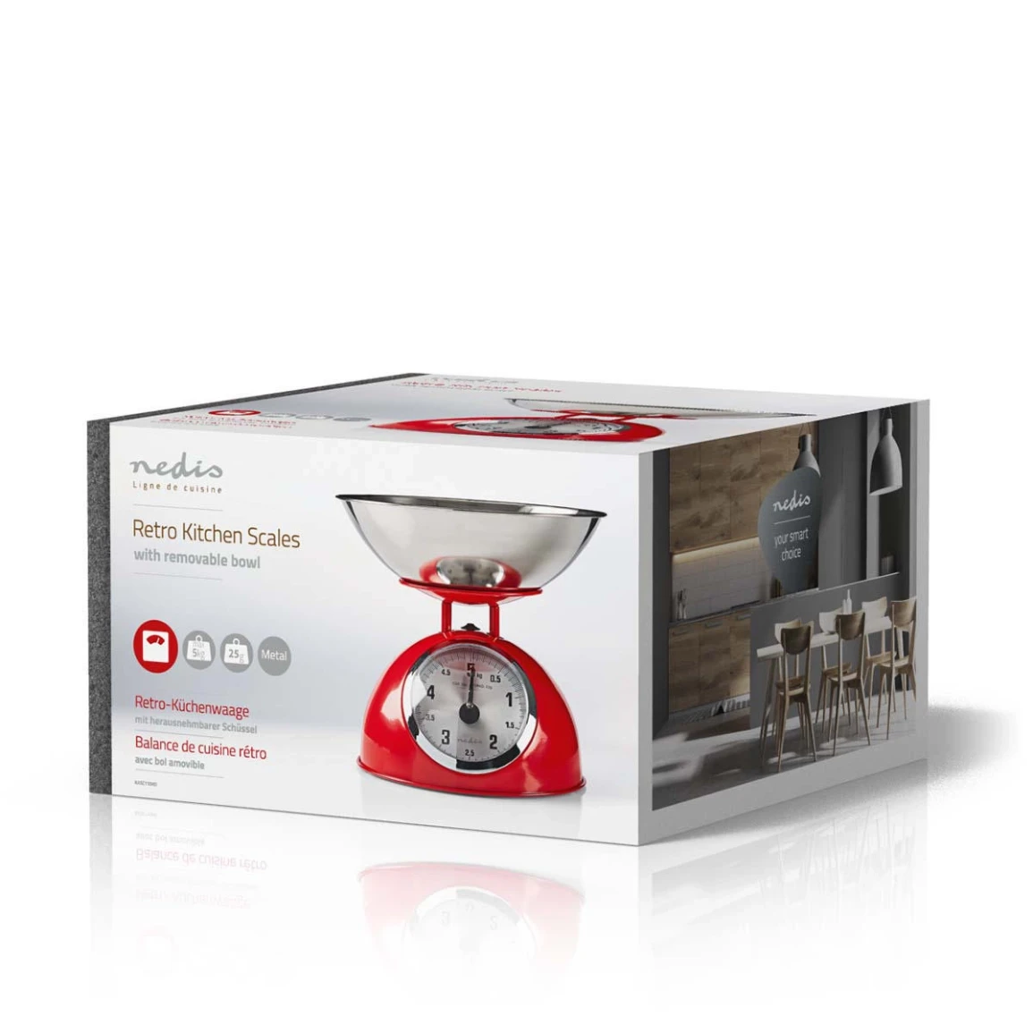Analogna kuhinjska vaga NEDIS KASC110RD