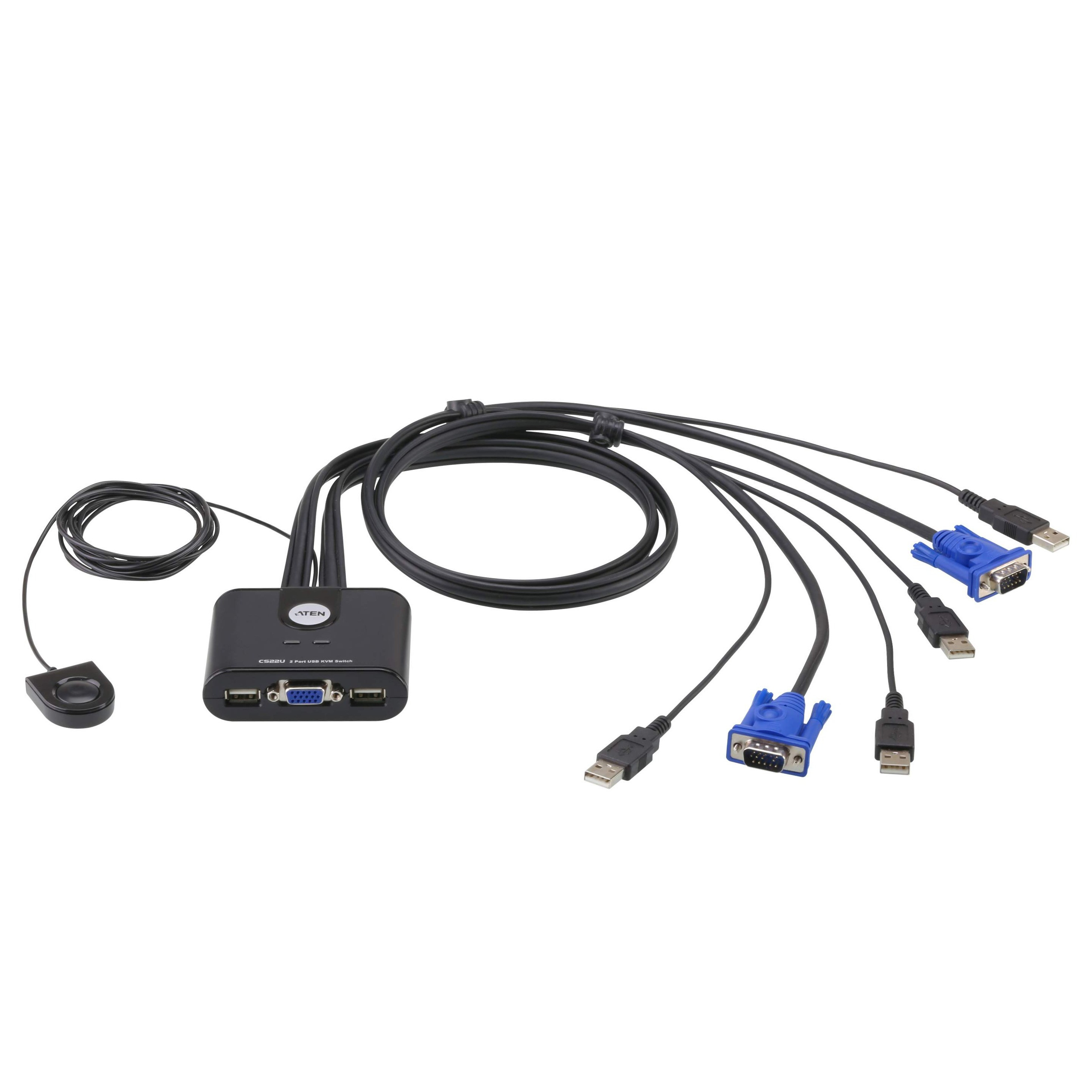 KVM switch žičani 2-port USB VGA LOGILINK