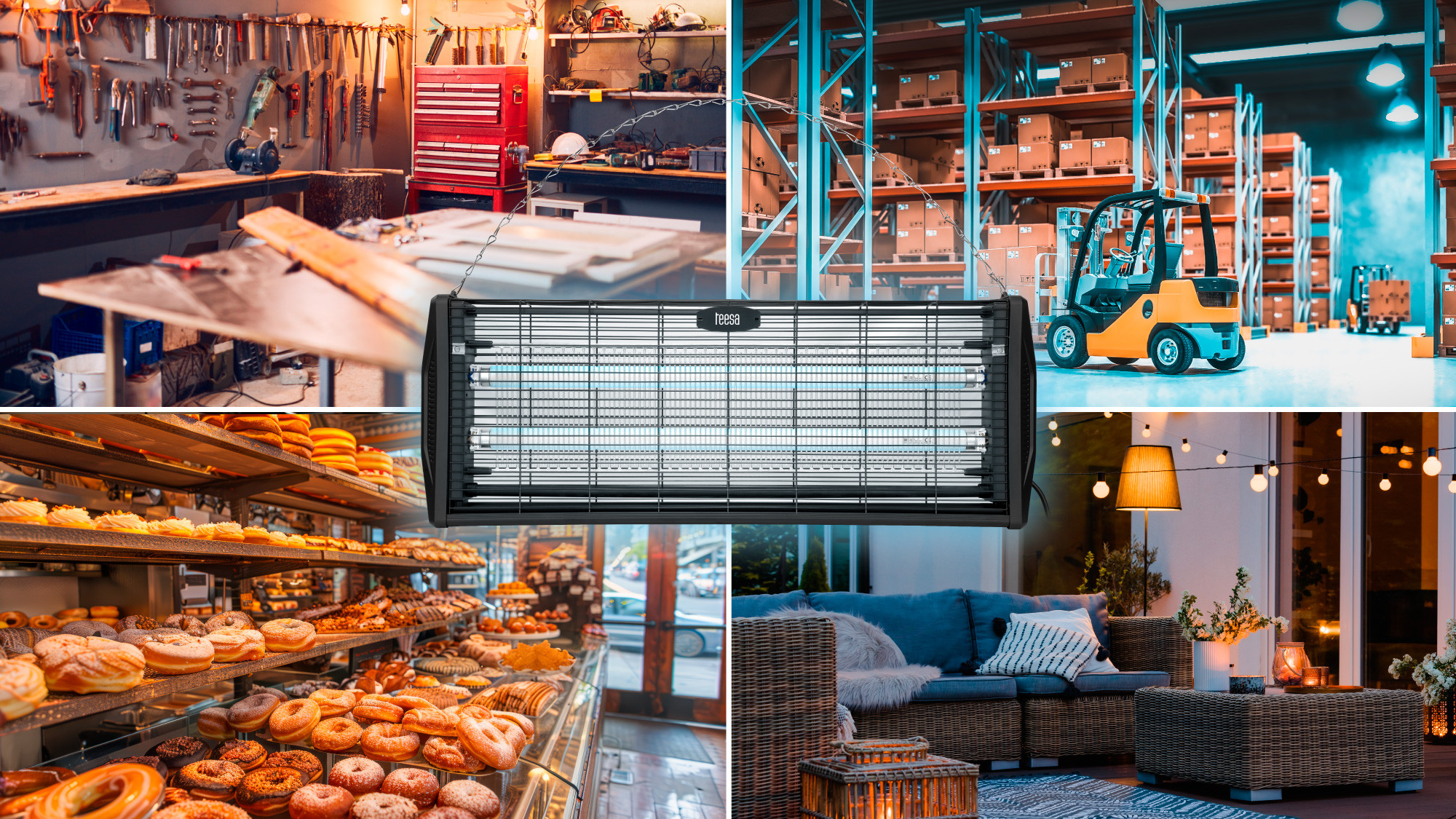 Snažna UV lampa za zaštitu od insekata TEESA do 150m2