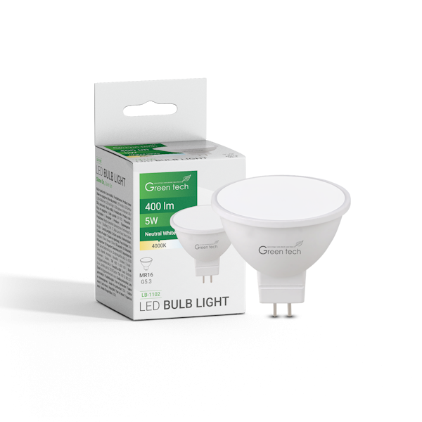 LED sijalica MR16 / G5.35W 4000K IP20 GREEN TECH LB-1102