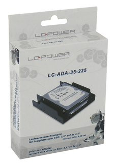 Adapter za 2x 2.5" HDD/SSD u 3.5" slot LC POWER LC-ADA-35-225
