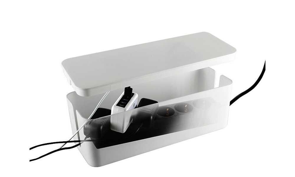 Zaštitna plastična kutija za produžni kabal LOGILINK bijela