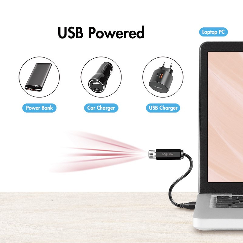 Fleksibilna USB LED lampa LOGILINK  LED016