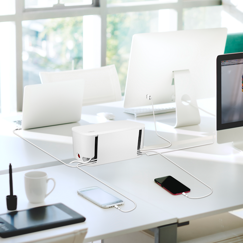 Zaštitna kutija za produžne kablove sa 5 utičnica i 3 USB porta LOGILINK