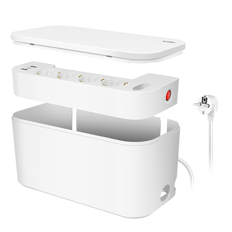 Zaštitna kutija za produžne kablove sa 5 utičnica i 3 USB porta LOGILINK