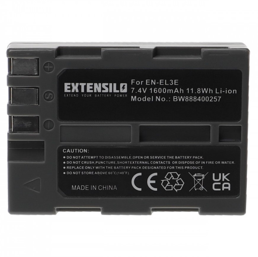 Baterija za fotoaparat NIKON EN-EL3E VHBW 7.4V 1600mAh