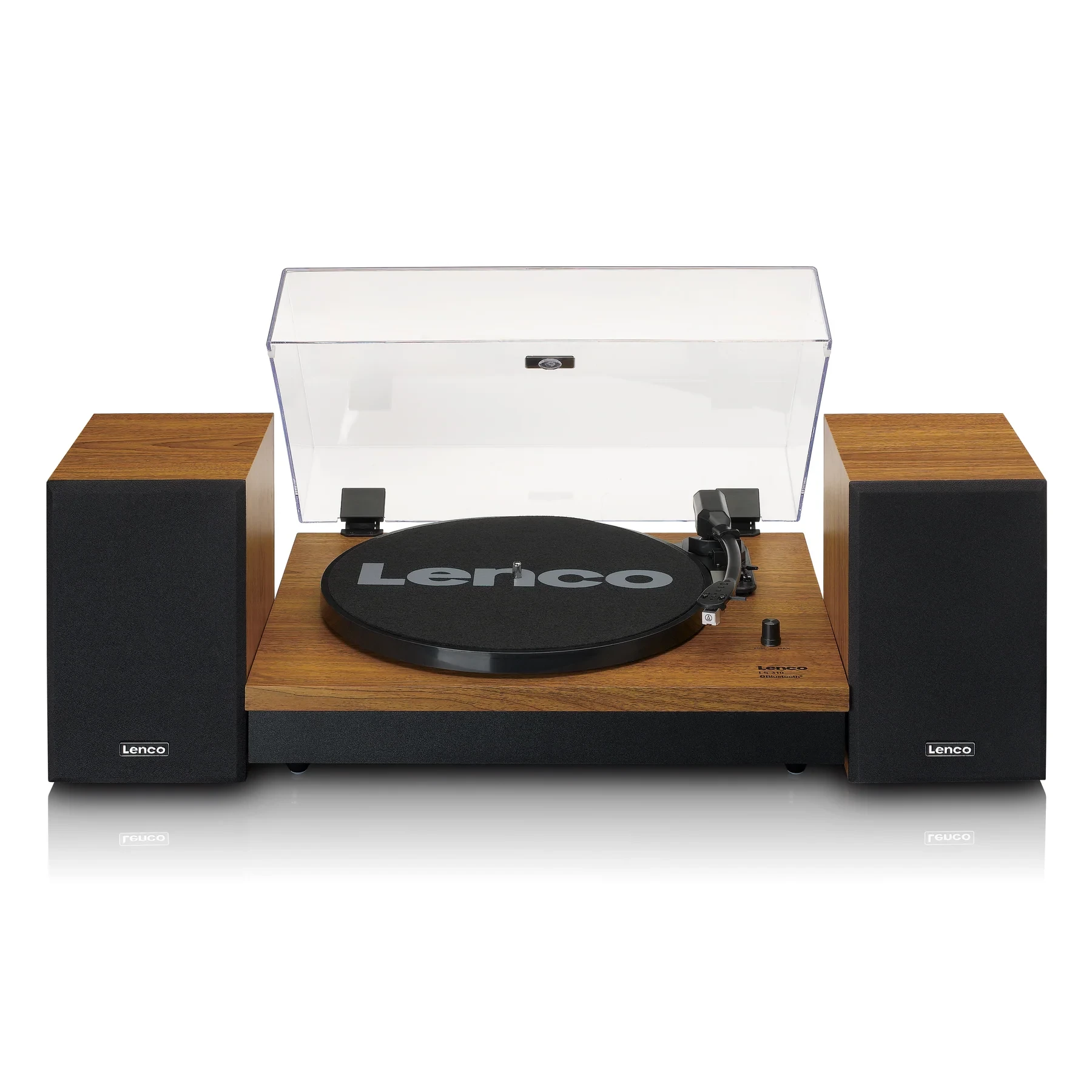 Retro drveni gramofon sa bluetooth zvučnicima LENCO LS-310WD pogodan za sve velicine gramofonski ploca