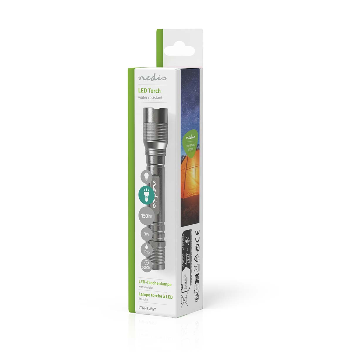 Ručna LED svjetiljka NEDIS KNTORCHZ003