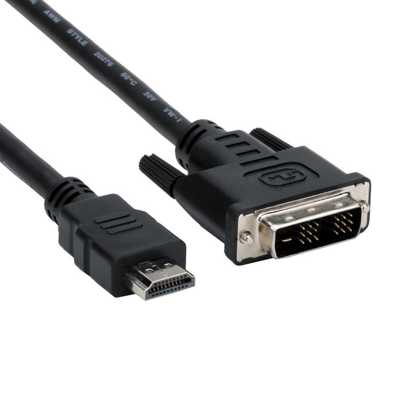 Kabal DVI-D na HDMI kabal 5m