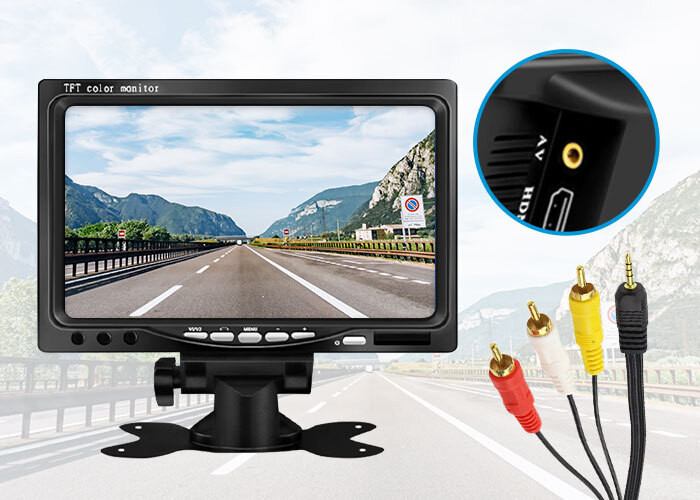 Prijenosni  7" LED TFT ekran sa HDMI VGA i RCA konektorima