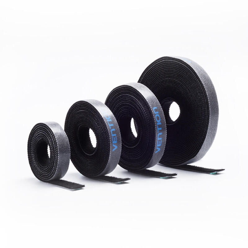 Organizator kablova čičak traka VENTION 5m crna