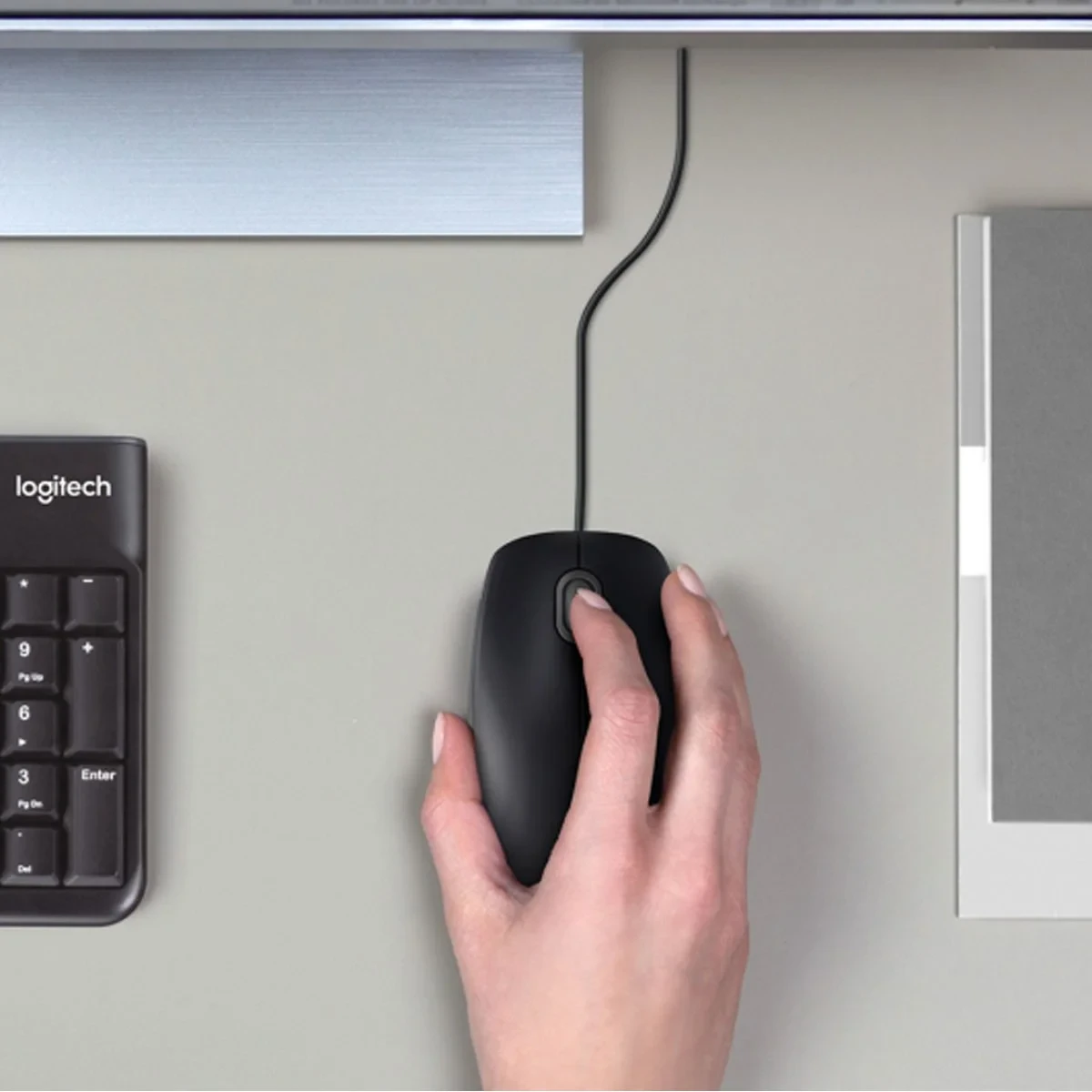 Miš LOGITECH M90 sivi sa dužinom kabla od 1.8m