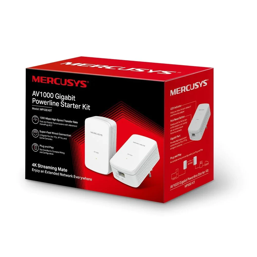 Powerline WiFi adapter gigabitni MERCUSYS MP500 AV1000