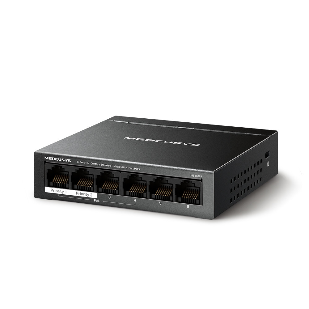 Switch 6 portni sa 4 portni PoE MERCUSYS MS106LP