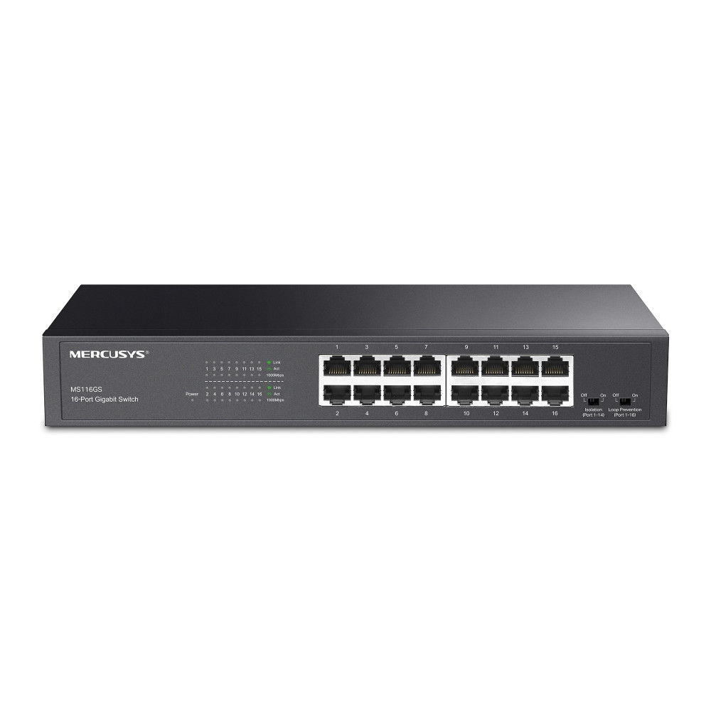 Gigabitni switch 16 portni MERCUSYS MS116GS