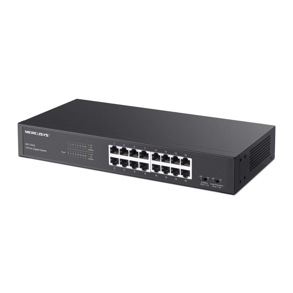 Gigabitni switch 16 portni MERCUSYS MS116GS