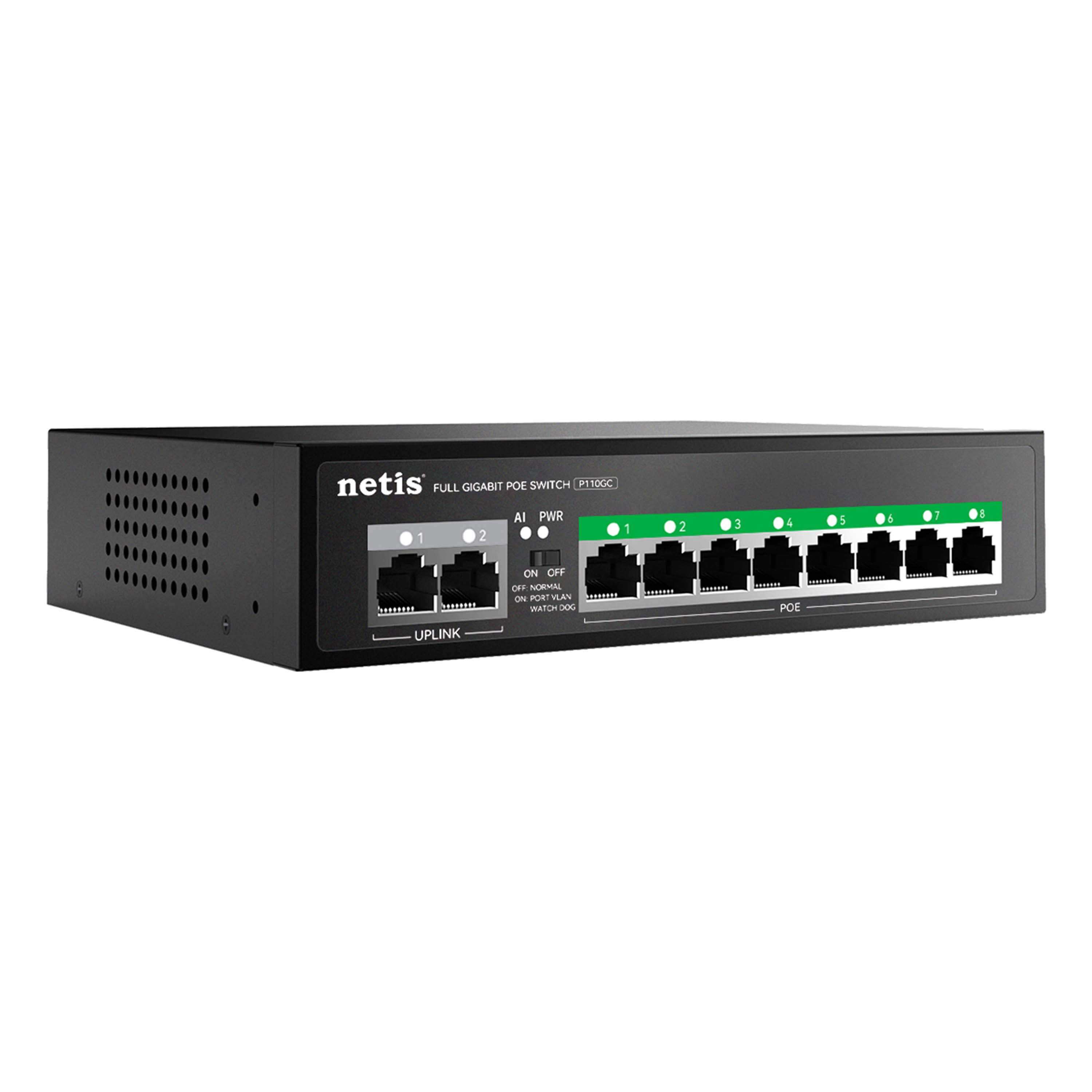 Gigabitni switch 10 portni NETIS P110GC
