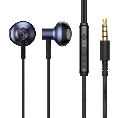 Slušalice za mobitel sa mikrofonom 1.2m crne IN-EAR BASEUS
